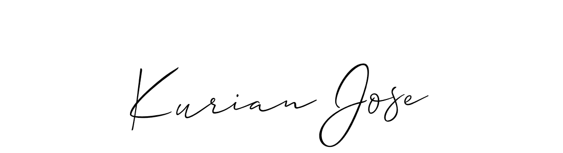 How to make Kurian Jose signature? Allison_Script is a professional autograph style. Create handwritten signature for Kurian Jose name. Kurian Jose signature style 2 images and pictures png