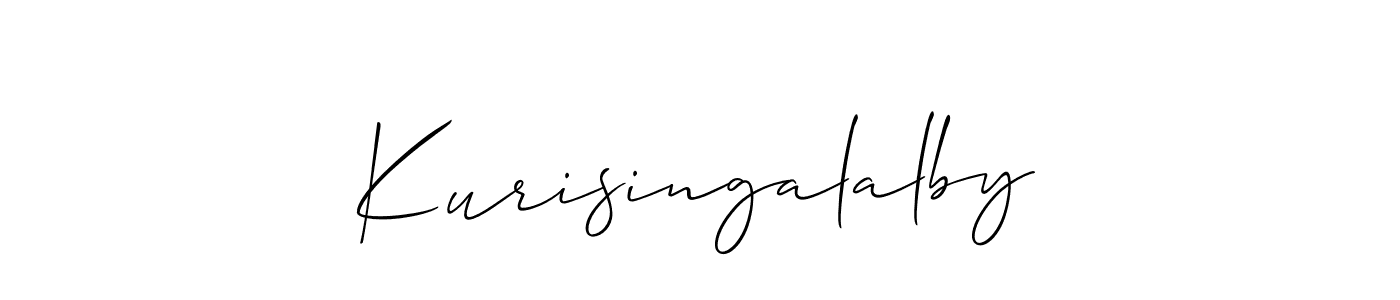 Make a beautiful signature design for name Kurisingalalby. With this signature (Allison_Script) style, you can create a handwritten signature for free. Kurisingalalby signature style 2 images and pictures png