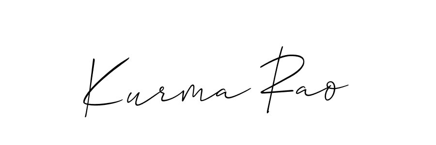 How to make Kurma Rao signature? Allison_Script is a professional autograph style. Create handwritten signature for Kurma Rao name. Kurma Rao signature style 2 images and pictures png