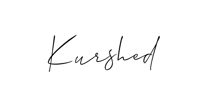 Kurshed stylish signature style. Best Handwritten Sign (Allison_Script) for my name. Handwritten Signature Collection Ideas for my name Kurshed. Kurshed signature style 2 images and pictures png