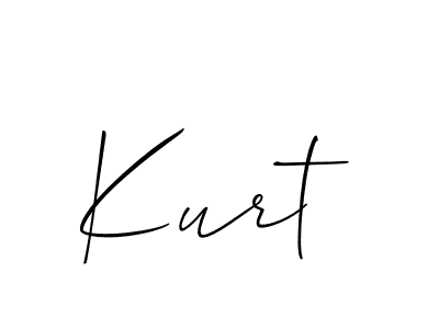 You should practise on your own different ways (Allison_Script) to write your name (Kurt) in signature. don't let someone else do it for you. Kurt signature style 2 images and pictures png