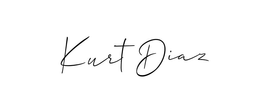 Once you've used our free online signature maker to create your best signature Allison_Script style, it's time to enjoy all of the benefits that Kurt Diaz name signing documents. Kurt Diaz signature style 2 images and pictures png