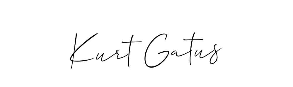 Best and Professional Signature Style for Kurt Gatus. Allison_Script Best Signature Style Collection. Kurt Gatus signature style 2 images and pictures png
