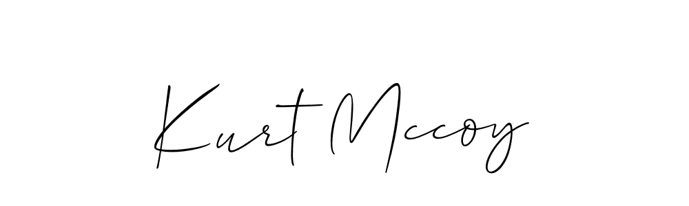 Kurt Mccoy stylish signature style. Best Handwritten Sign (Allison_Script) for my name. Handwritten Signature Collection Ideas for my name Kurt Mccoy. Kurt Mccoy signature style 2 images and pictures png