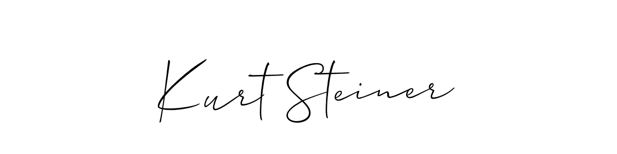 How to Draw Kurt Steiner signature style? Allison_Script is a latest design signature styles for name Kurt Steiner. Kurt Steiner signature style 2 images and pictures png