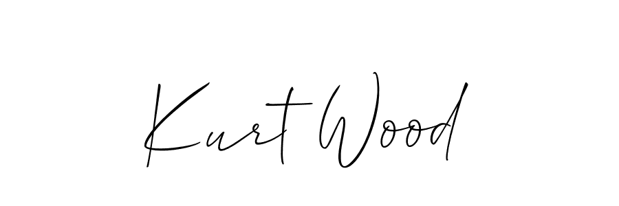 Also we have Kurt Wood name is the best signature style. Create professional handwritten signature collection using Allison_Script autograph style. Kurt Wood signature style 2 images and pictures png