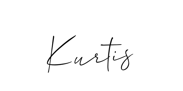 Allison_Script is a professional signature style that is perfect for those who want to add a touch of class to their signature. It is also a great choice for those who want to make their signature more unique. Get Kurtis name to fancy signature for free. Kurtis signature style 2 images and pictures png