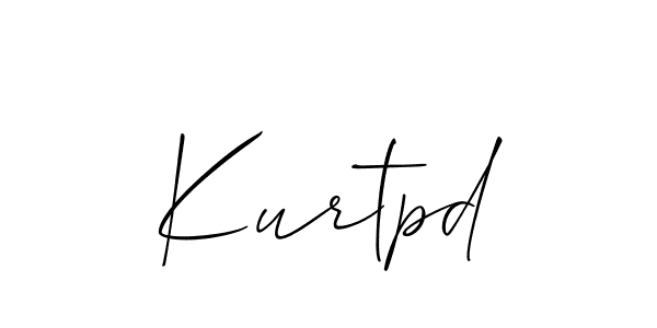 Design your own signature with our free online signature maker. With this signature software, you can create a handwritten (Allison_Script) signature for name Kurtpd. Kurtpd signature style 2 images and pictures png