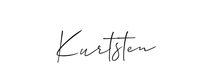 Best and Professional Signature Style for Kurtsten. Allison_Script Best Signature Style Collection. Kurtsten signature style 2 images and pictures png