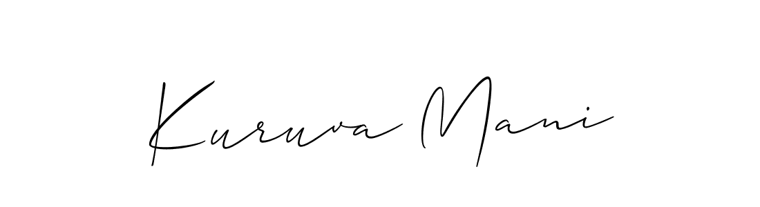 Also we have Kuruva Mani name is the best signature style. Create professional handwritten signature collection using Allison_Script autograph style. Kuruva Mani signature style 2 images and pictures png