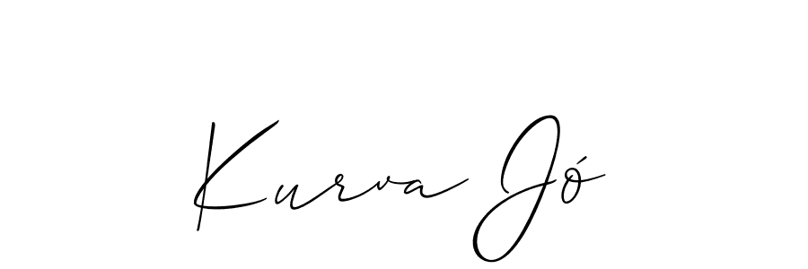 It looks lik you need a new signature style for name Kurva Jó. Design unique handwritten (Allison_Script) signature with our free signature maker in just a few clicks. Kurva Jó signature style 2 images and pictures png