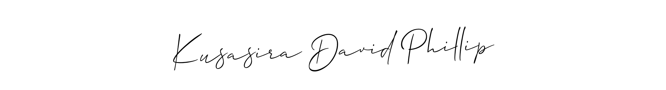 Allison_Script is a professional signature style that is perfect for those who want to add a touch of class to their signature. It is also a great choice for those who want to make their signature more unique. Get Kusasira David Phillip name to fancy signature for free. Kusasira David Phillip signature style 2 images and pictures png