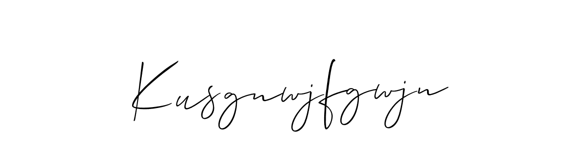 if you are searching for the best signature style for your name Kusgnwjfgwjn. so please give up your signature search. here we have designed multiple signature styles  using Allison_Script. Kusgnwjfgwjn signature style 2 images and pictures png
