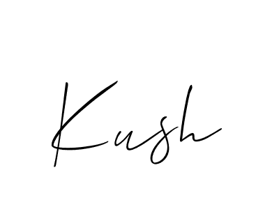 Create a beautiful signature design for name Kush. With this signature (Allison_Script) fonts, you can make a handwritten signature for free. Kush signature style 2 images and pictures png