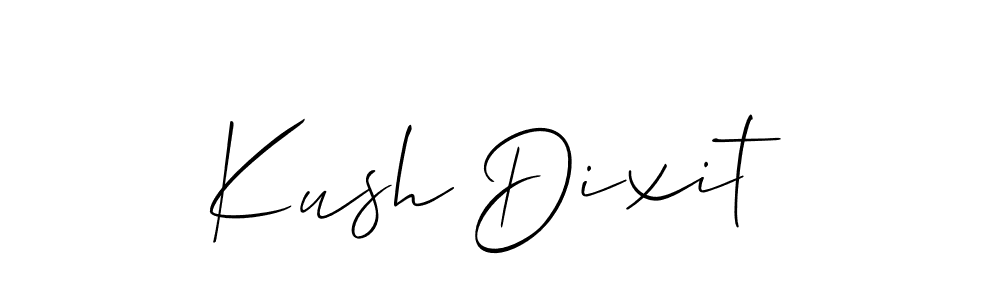 Design your own signature with our free online signature maker. With this signature software, you can create a handwritten (Allison_Script) signature for name Kush Dixit. Kush Dixit signature style 2 images and pictures png