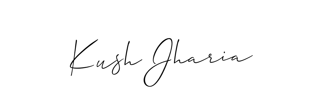 Best and Professional Signature Style for Kush Jharia. Allison_Script Best Signature Style Collection. Kush Jharia signature style 2 images and pictures png