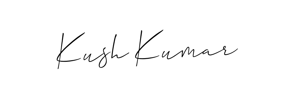 Also we have Kush Kumar name is the best signature style. Create professional handwritten signature collection using Allison_Script autograph style. Kush Kumar signature style 2 images and pictures png