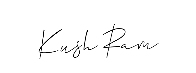 Make a beautiful signature design for name Kush Ram. Use this online signature maker to create a handwritten signature for free. Kush Ram signature style 2 images and pictures png