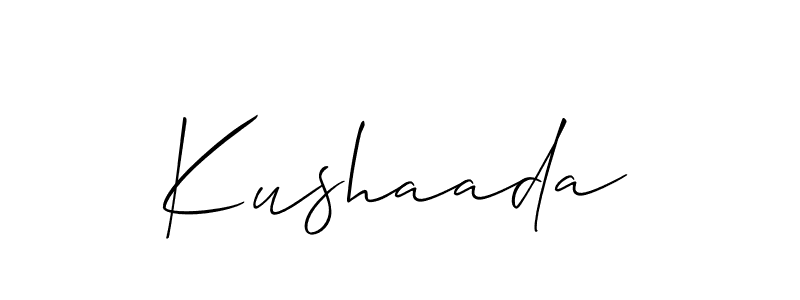 Best and Professional Signature Style for Kushaada. Allison_Script Best Signature Style Collection. Kushaada signature style 2 images and pictures png