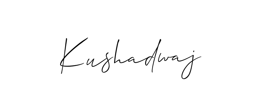 Create a beautiful signature design for name Kushadwaj. With this signature (Allison_Script) fonts, you can make a handwritten signature for free. Kushadwaj signature style 2 images and pictures png