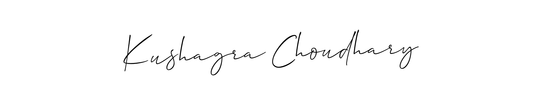 Kushagra Choudhary stylish signature style. Best Handwritten Sign (Allison_Script) for my name. Handwritten Signature Collection Ideas for my name Kushagra Choudhary. Kushagra Choudhary signature style 2 images and pictures png