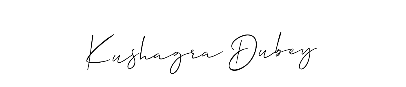Make a short Kushagra Dubey signature style. Manage your documents anywhere anytime using Allison_Script. Create and add eSignatures, submit forms, share and send files easily. Kushagra Dubey signature style 2 images and pictures png