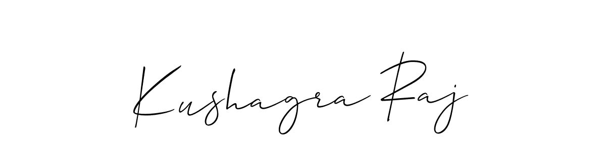 The best way (Allison_Script) to make a short signature is to pick only two or three words in your name. The name Kushagra Raj include a total of six letters. For converting this name. Kushagra Raj signature style 2 images and pictures png