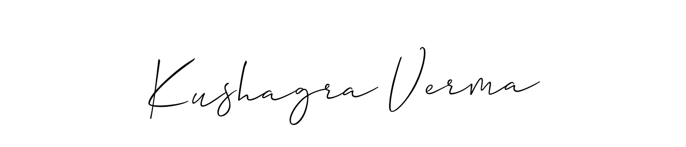 Once you've used our free online signature maker to create your best signature Allison_Script style, it's time to enjoy all of the benefits that Kushagra Verma name signing documents. Kushagra Verma signature style 2 images and pictures png