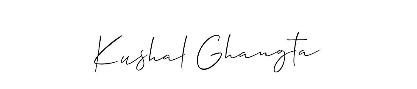 Once you've used our free online signature maker to create your best signature Allison_Script style, it's time to enjoy all of the benefits that Kushal Ghangta name signing documents. Kushal Ghangta signature style 2 images and pictures png