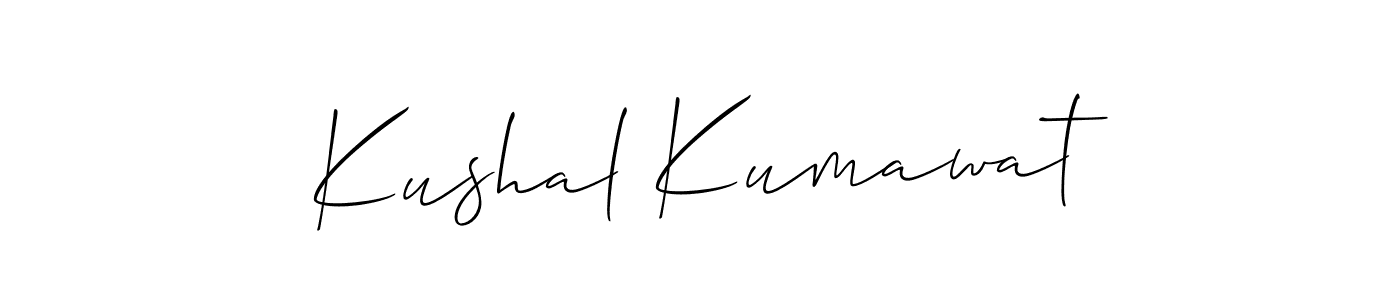 Best and Professional Signature Style for Kushal Kumawat. Allison_Script Best Signature Style Collection. Kushal Kumawat signature style 2 images and pictures png