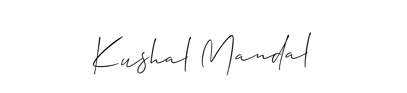 Best and Professional Signature Style for Kushal Mandal. Allison_Script Best Signature Style Collection. Kushal Mandal signature style 2 images and pictures png