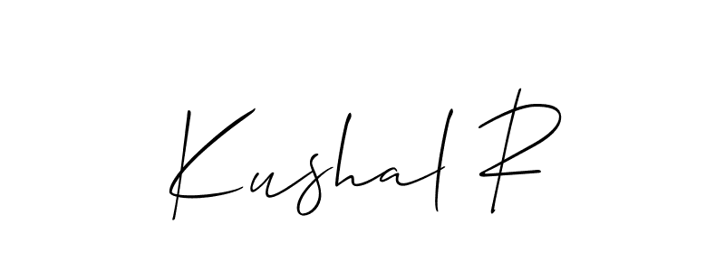 Make a short Kushal R signature style. Manage your documents anywhere anytime using Allison_Script. Create and add eSignatures, submit forms, share and send files easily. Kushal R signature style 2 images and pictures png
