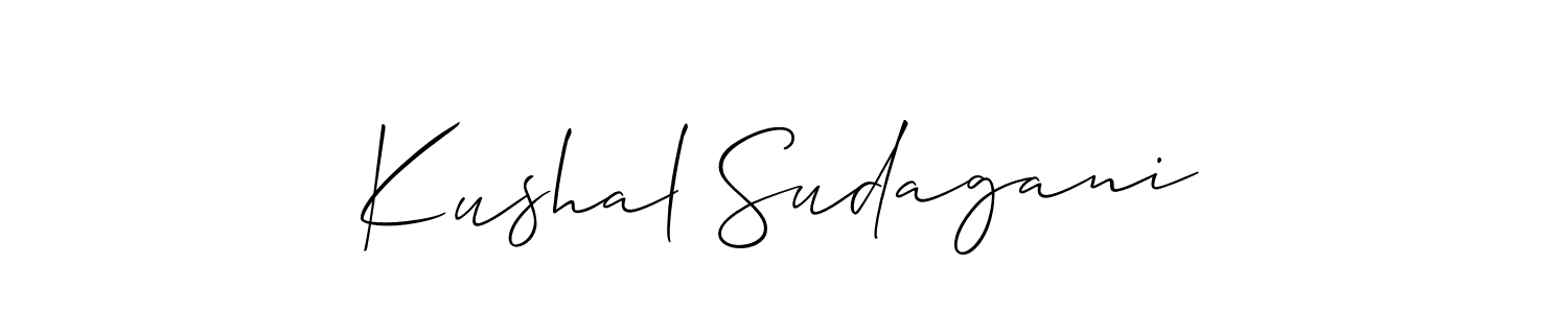 Here are the top 10 professional signature styles for the name Kushal Sudagani. These are the best autograph styles you can use for your name. Kushal Sudagani signature style 2 images and pictures png