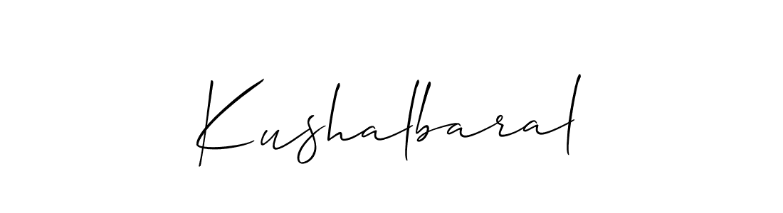 The best way (Allison_Script) to make a short signature is to pick only two or three words in your name. The name Kushalbaral include a total of six letters. For converting this name. Kushalbaral signature style 2 images and pictures png