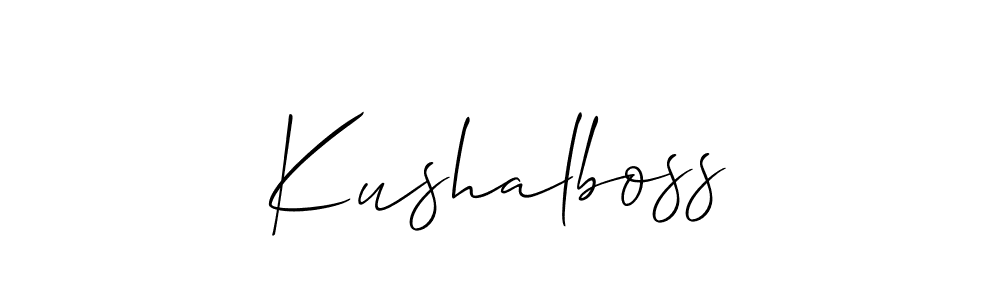 Best and Professional Signature Style for Kushalboss. Allison_Script Best Signature Style Collection. Kushalboss signature style 2 images and pictures png