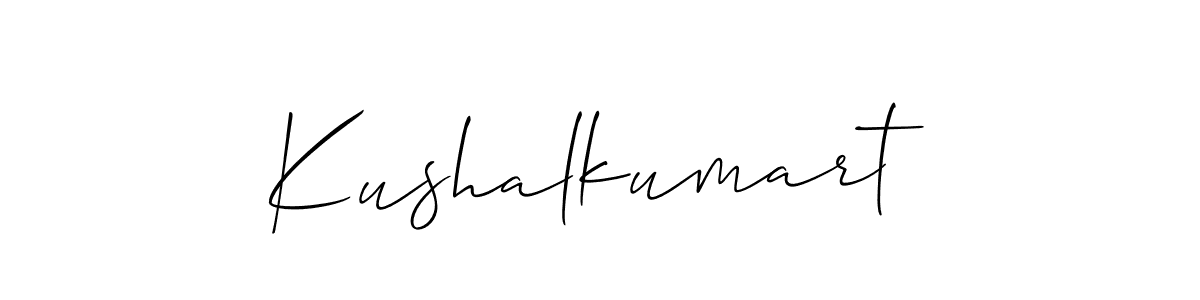 Also You can easily find your signature by using the search form. We will create Kushalkumart name handwritten signature images for you free of cost using Allison_Script sign style. Kushalkumart signature style 2 images and pictures png