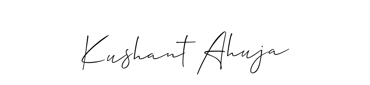 Make a beautiful signature design for name Kushant Ahuja. Use this online signature maker to create a handwritten signature for free. Kushant Ahuja signature style 2 images and pictures png