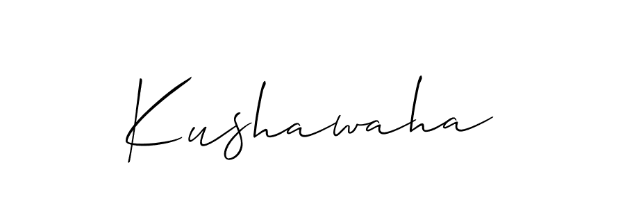 Also we have Kushawaha name is the best signature style. Create professional handwritten signature collection using Allison_Script autograph style. Kushawaha signature style 2 images and pictures png