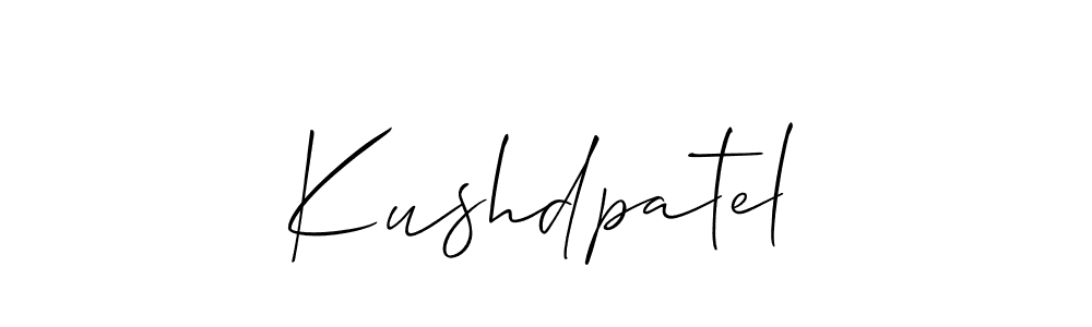 How to make Kushdpatel signature? Allison_Script is a professional autograph style. Create handwritten signature for Kushdpatel name. Kushdpatel signature style 2 images and pictures png