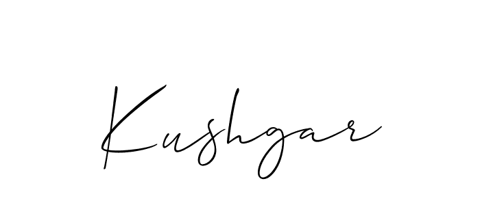 Kushgar stylish signature style. Best Handwritten Sign (Allison_Script) for my name. Handwritten Signature Collection Ideas for my name Kushgar. Kushgar signature style 2 images and pictures png