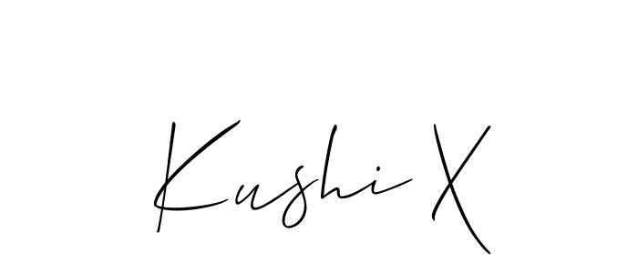 Make a short Kushi X signature style. Manage your documents anywhere anytime using Allison_Script. Create and add eSignatures, submit forms, share and send files easily. Kushi X signature style 2 images and pictures png