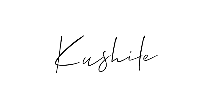 How to make Kushile name signature. Use Allison_Script style for creating short signs online. This is the latest handwritten sign. Kushile signature style 2 images and pictures png