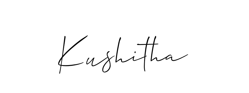 Best and Professional Signature Style for Kushitha. Allison_Script Best Signature Style Collection. Kushitha signature style 2 images and pictures png