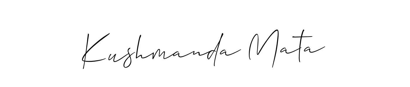 You can use this online signature creator to create a handwritten signature for the name Kushmanda Mata. This is the best online autograph maker. Kushmanda Mata signature style 2 images and pictures png