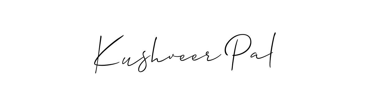 Kushveer Pal stylish signature style. Best Handwritten Sign (Allison_Script) for my name. Handwritten Signature Collection Ideas for my name Kushveer Pal. Kushveer Pal signature style 2 images and pictures png