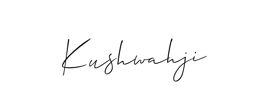 Similarly Allison_Script is the best handwritten signature design. Signature creator online .You can use it as an online autograph creator for name Kushwahji. Kushwahji signature style 2 images and pictures png