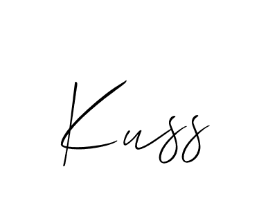 Kuss stylish signature style. Best Handwritten Sign (Allison_Script) for my name. Handwritten Signature Collection Ideas for my name Kuss. Kuss signature style 2 images and pictures png