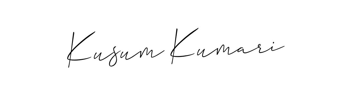 Kusum Kumari stylish signature style. Best Handwritten Sign (Allison_Script) for my name. Handwritten Signature Collection Ideas for my name Kusum Kumari. Kusum Kumari signature style 2 images and pictures png