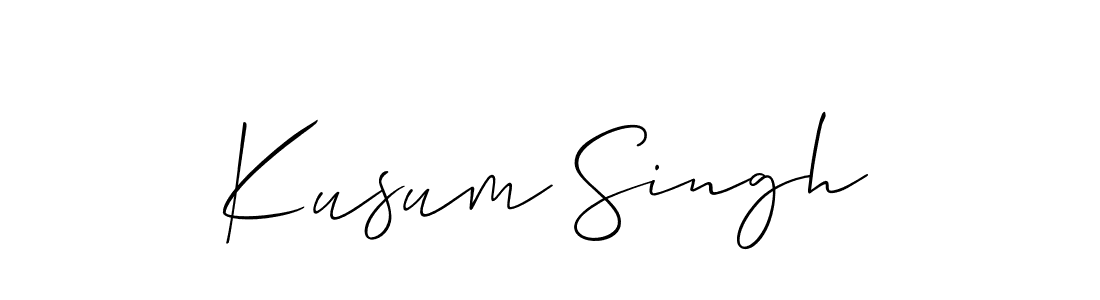 Kusum Singh stylish signature style. Best Handwritten Sign (Allison_Script) for my name. Handwritten Signature Collection Ideas for my name Kusum Singh. Kusum Singh signature style 2 images and pictures png