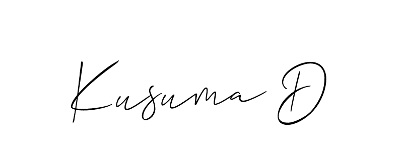 This is the best signature style for the Kusuma D name. Also you like these signature font (Allison_Script). Mix name signature. Kusuma D signature style 2 images and pictures png